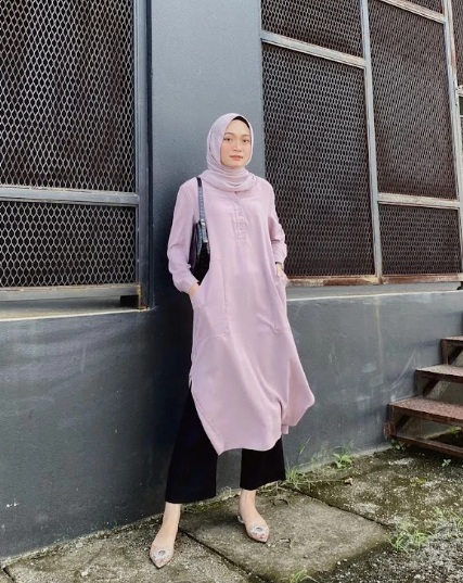 ide outfit hijab tahun baru