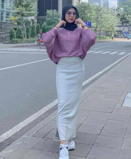 ide outfit hijab tahun baru